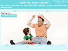 Tablet Screenshot of enchantedmusictogether.com